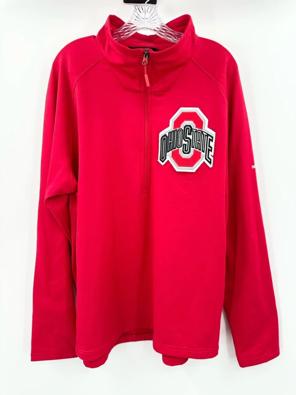 The North Face Ohio State Buckeyes‎ Men’s 1/2 Zip Pullover Red Size XXL